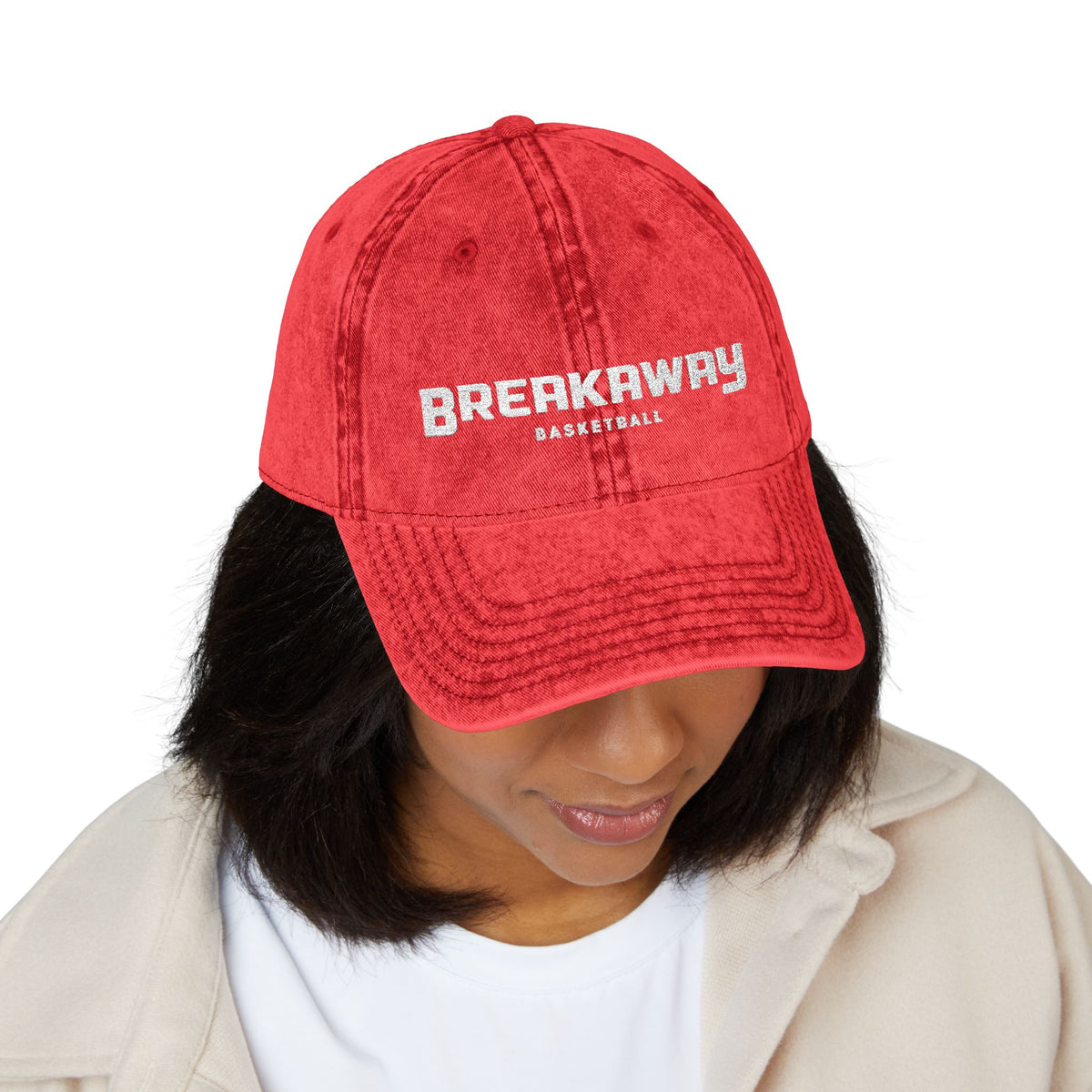 Breakaway Basketball Vintage Fade Baseball Hat | Embroidered