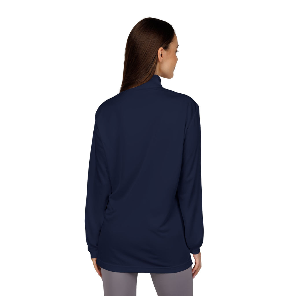 Logo Collection Adidas Quarter-Zip Pullover | Embroidered Red
