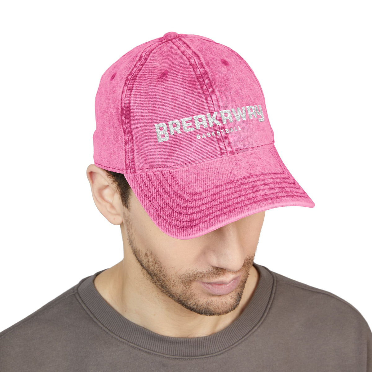 Breakaway Basketball Vintage Fade Baseball Hat | Embroidered