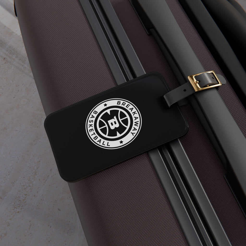 Breakaway Basketball Leather Luggage Tag