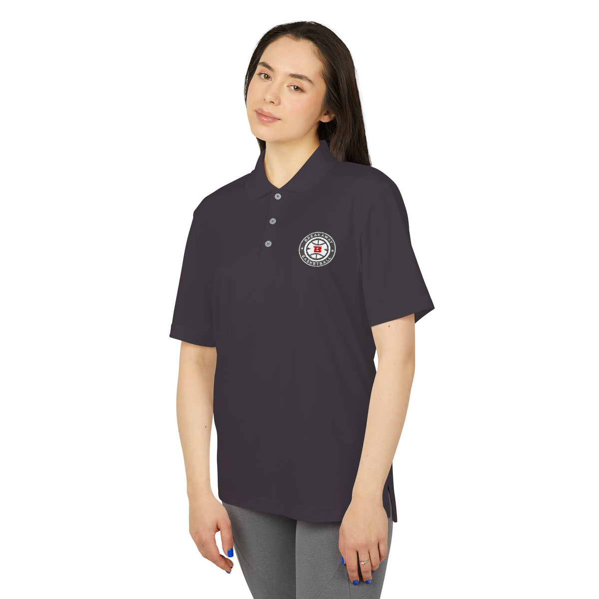 Breakaway Basketball Adidas Polo | Embroidered