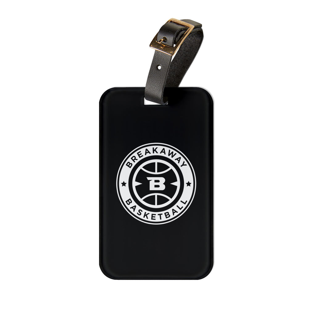 Breakaway Basketball Leather Luggage Tag