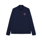 Logo Collection Adidas Quarter-Zip Pullover | Embroidered Red