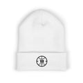 Logo Collection White Cuffed Beanie | Embroidered