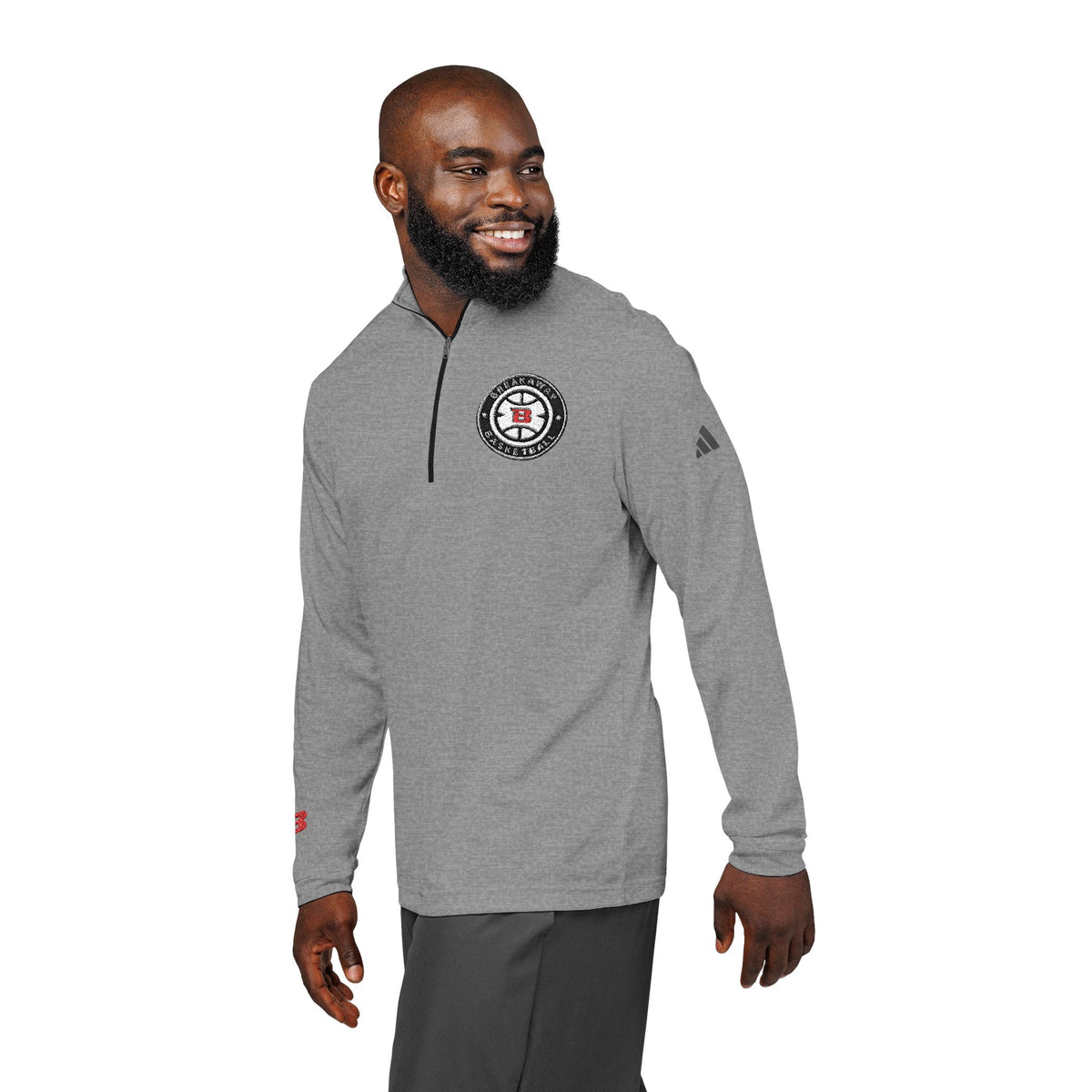 Breakaway Basketball Adidas Quarter-Zip Pullover | Embroidered