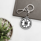 Logo Collection Black & White Acrylic Keychain | Long