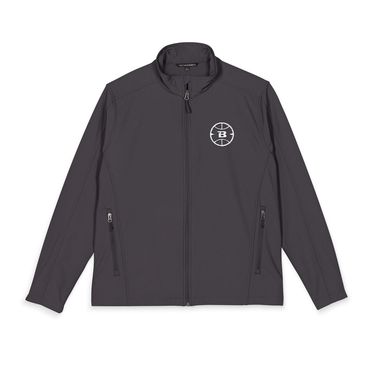 Logo Collection Soft Shell Jacket | Embroidered All White