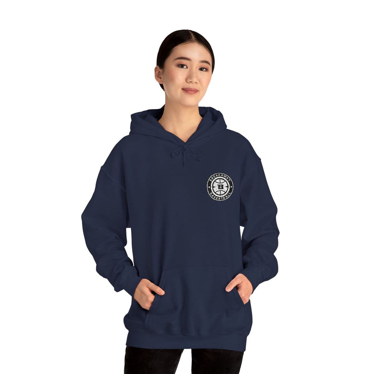 Breakaway Basketball Embroidered Hoodie | Port & Co.