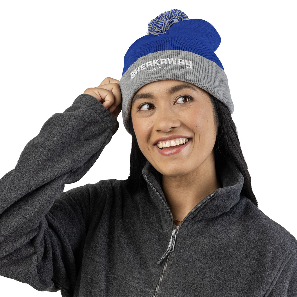 Breakaway Basketball Pom-pom Beanie | Embroidered