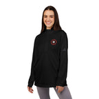 Logo Collection Adidas Quarter-Zip Pullover | Embroidered Red