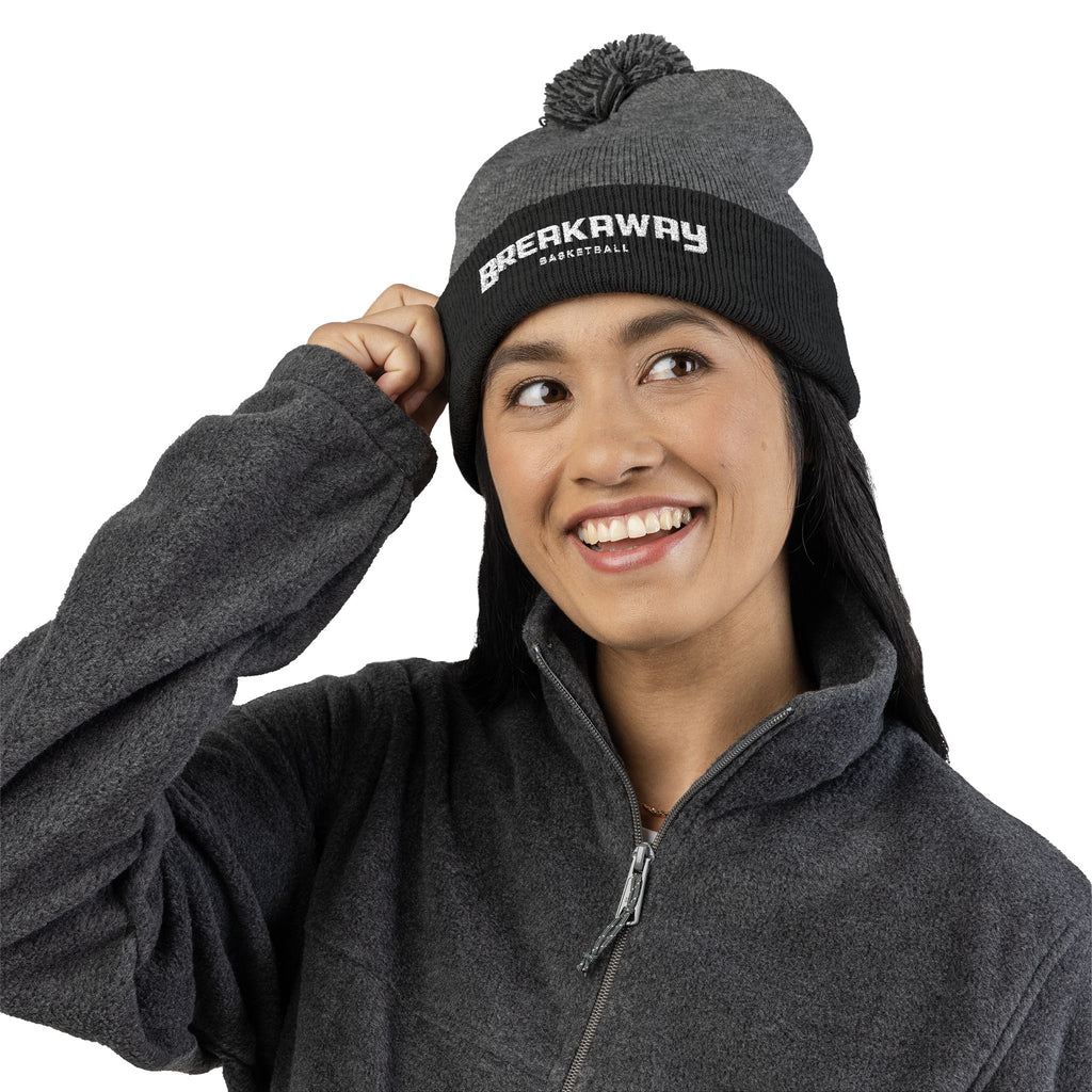 Breakaway Basketball Pom-pom Beanie | Embroidered